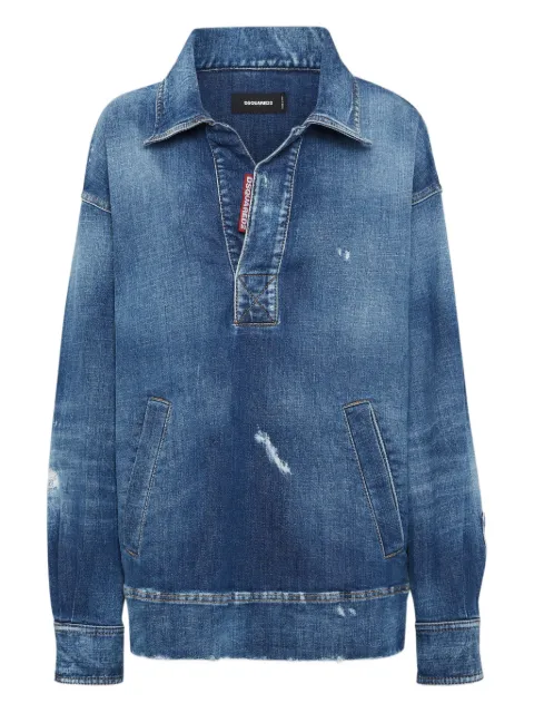DSQUARED2 distressed-effect shirt