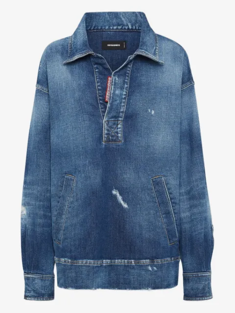 DSQUARED2 distressed-effect shirt