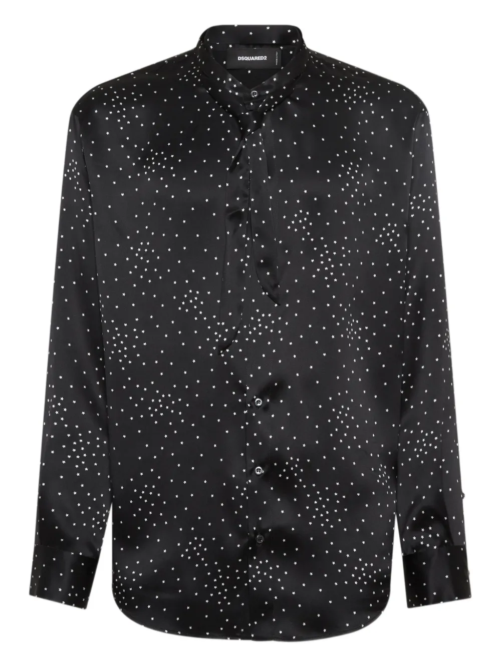 DSQUARED2 polka dot-print satin shirt | Black | Image 1