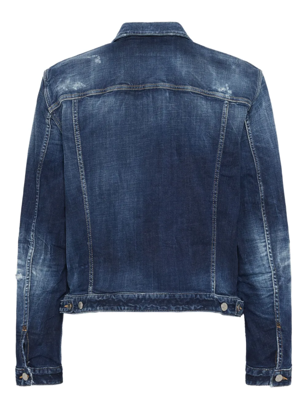 Dsquared2 Long-sleeved Denim Jacket In Blue