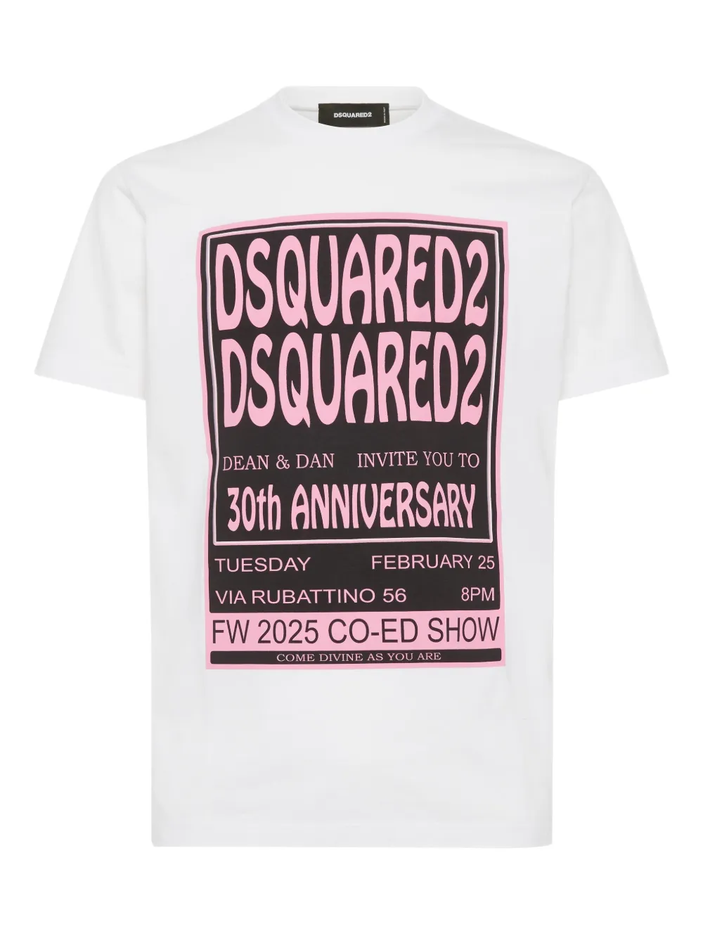 Dsquared2 Fashion Show T-shirt In White