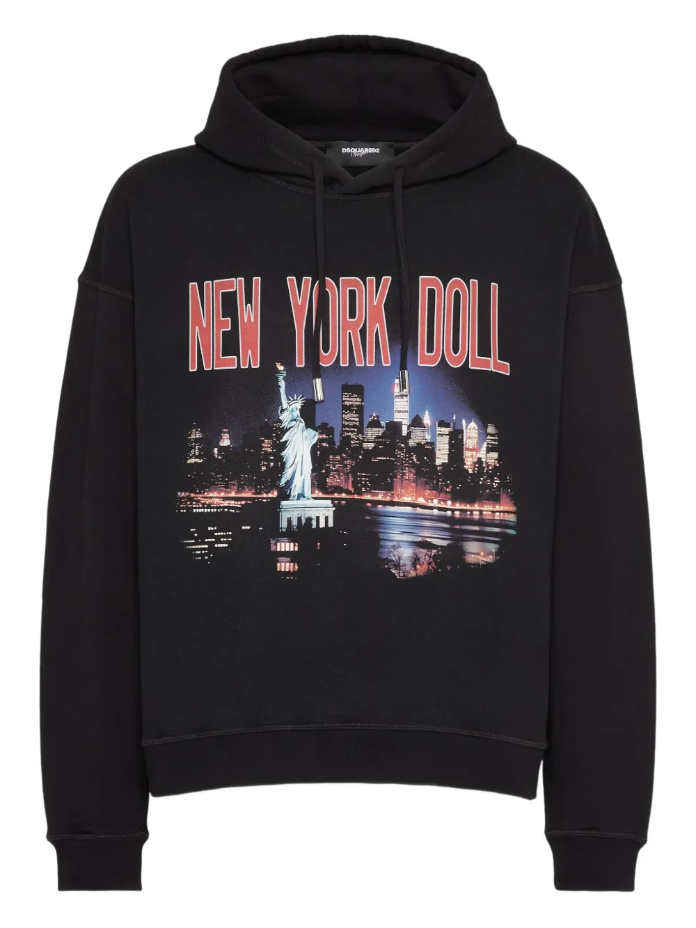 DSQUARED2 グラフィック パーカー - ブラック DSQUARED2 グラフィック パーカー - ブラック