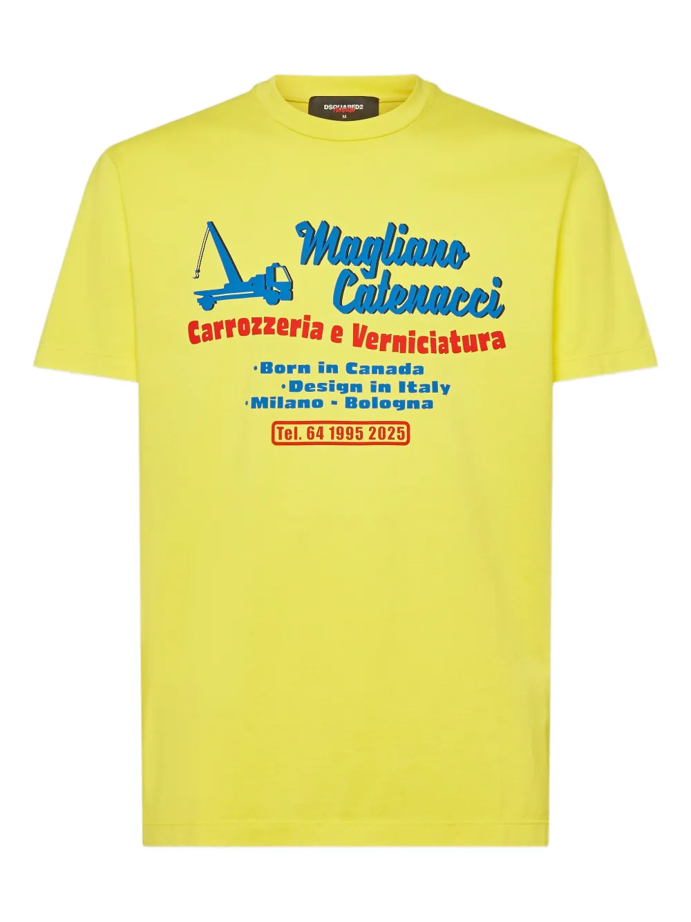 DSQUARED2 playera estampado en colaboración con Magliano | amarillo | Image 1
