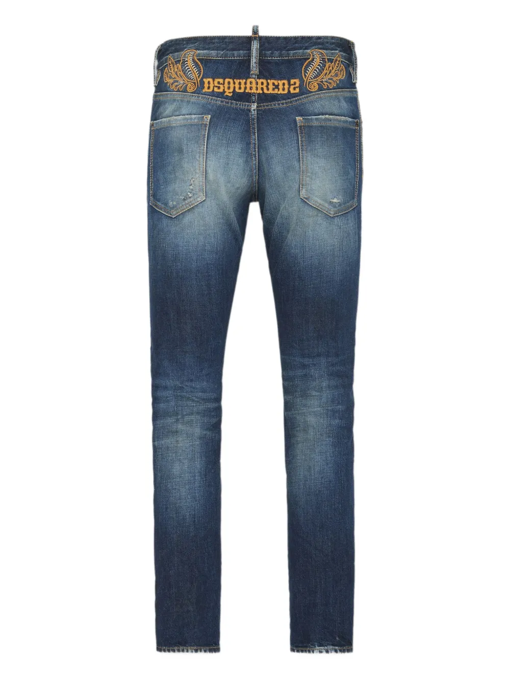 DSQUARED2 Jeans met vervaagd patchwork - Blauw