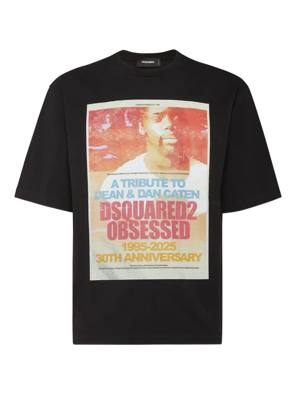 DSQUARED2 playera con estampado gráfico | negro | Image 1