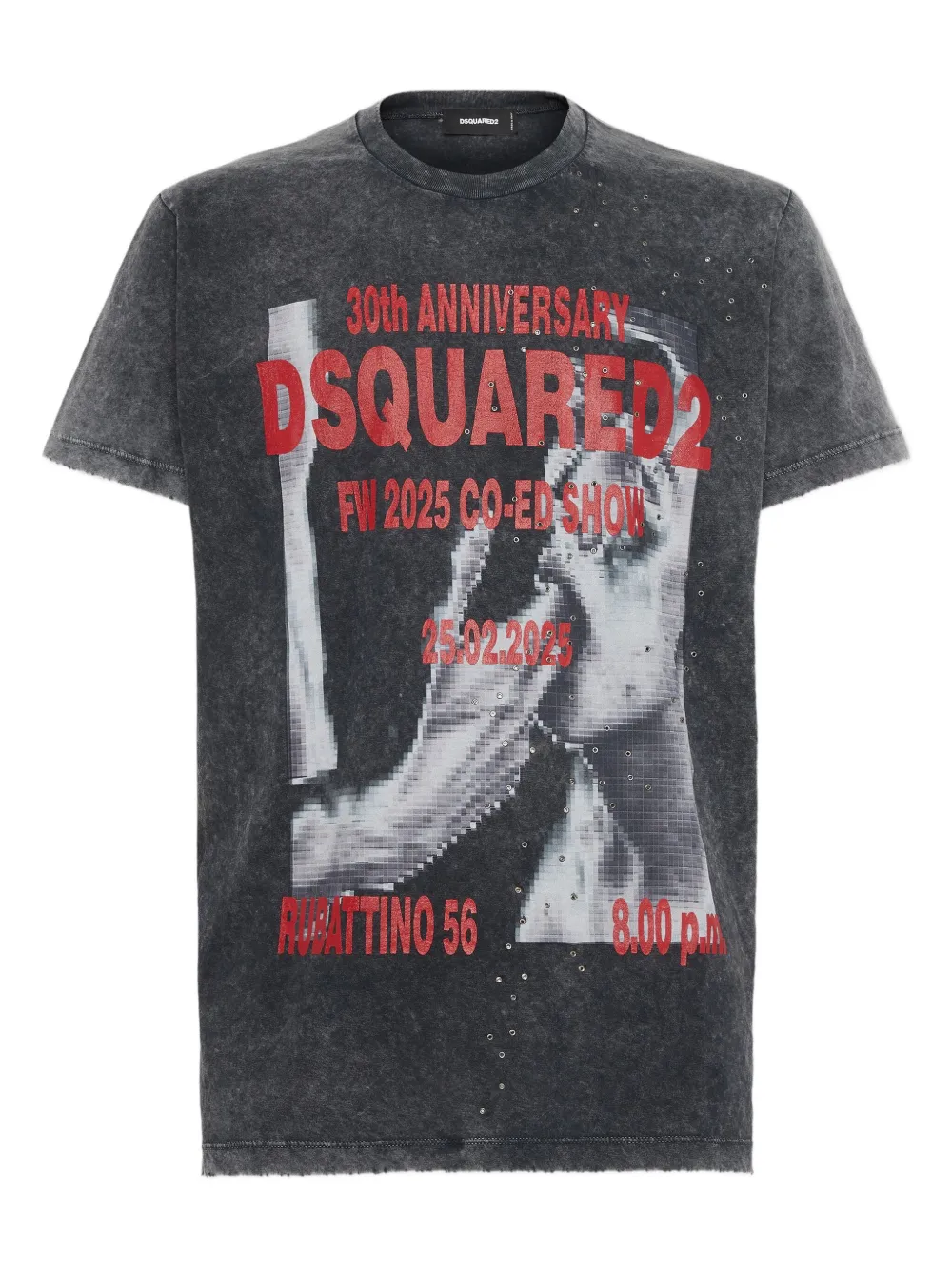 DSQUARED2 playera con estampado gráfico | gris | Image 1