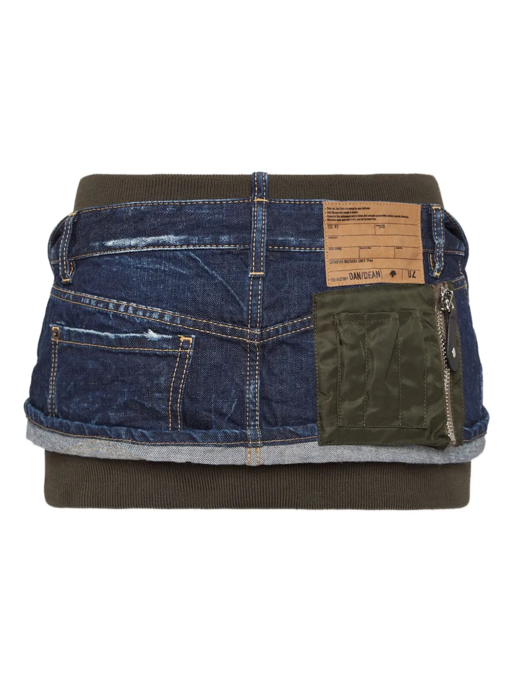 DSQUARED2 Hybrid mini-rok - Blauw