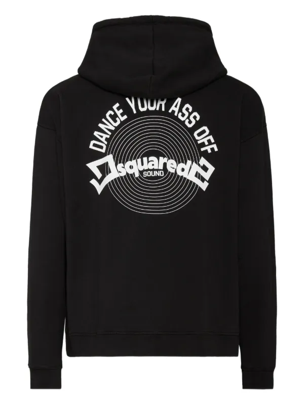 DSQUARED2 グラフィック パーカー | ブラック | FARFETCH JP