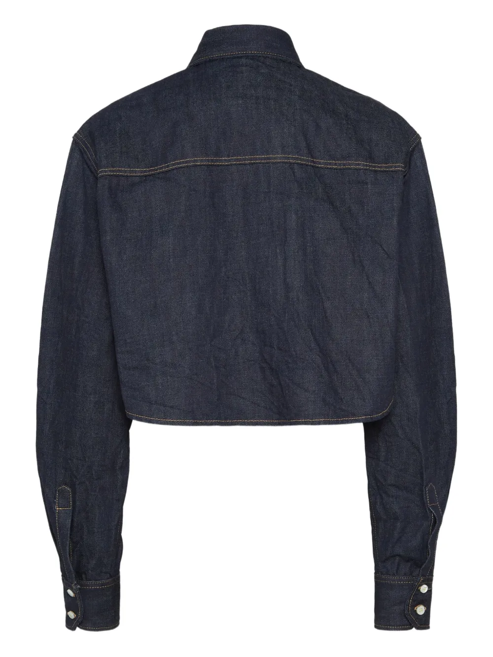 DSQUARED2 Cropped spijkerblouse Blauw