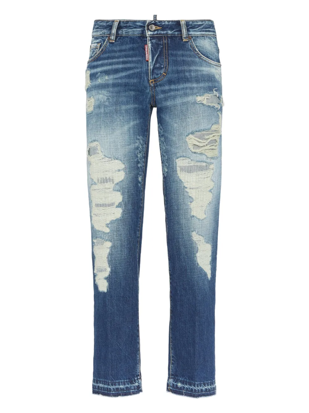 DSQUARED2 Jeans met gerafeld effect Blauw