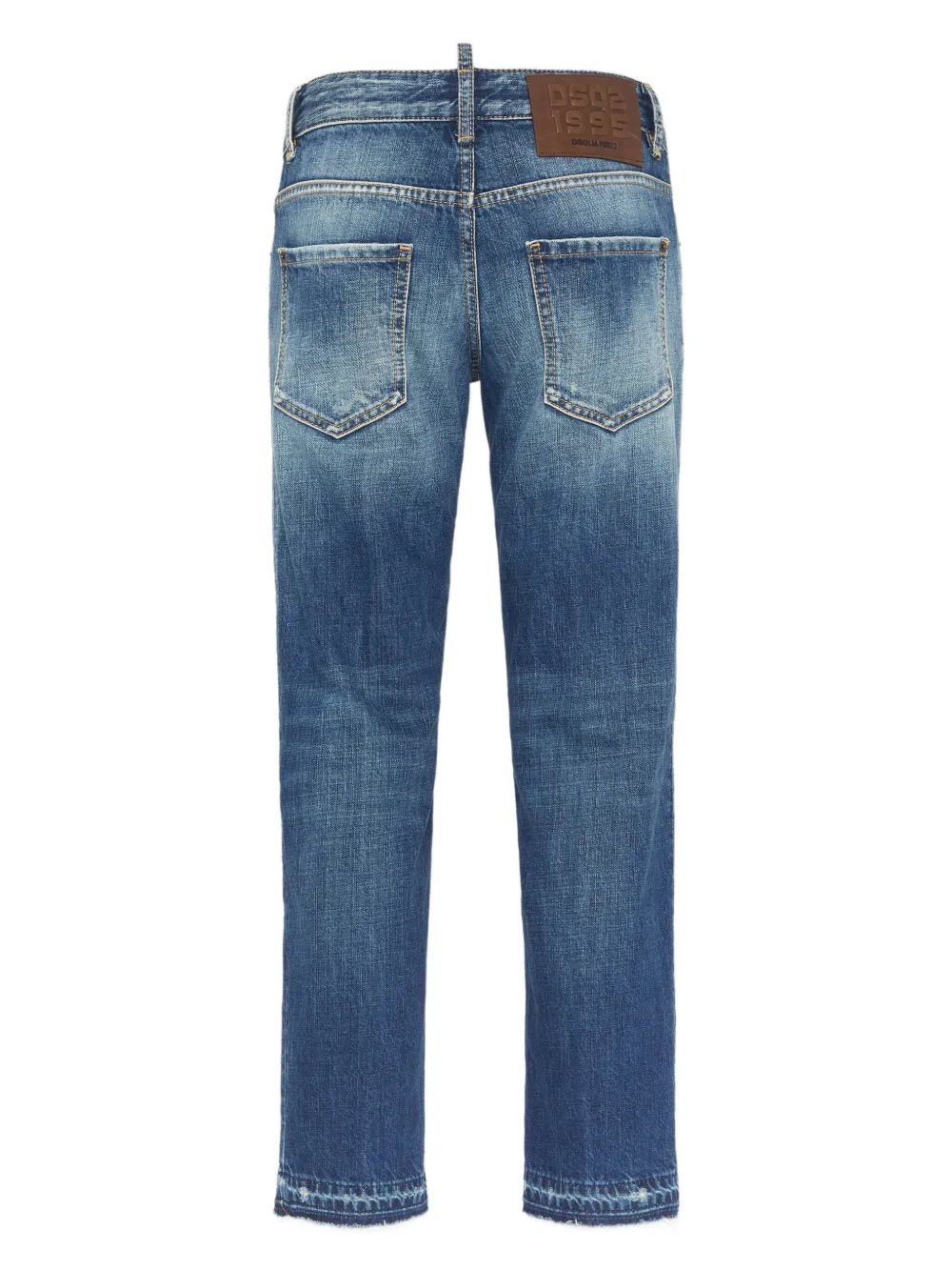 DSQUARED2 Jeans met gerafeld effect Blauw