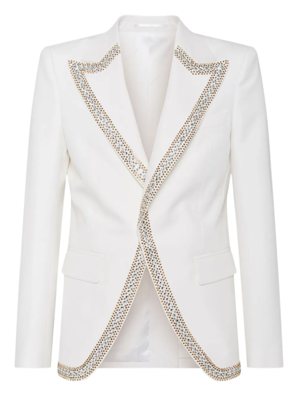 Dsquared2 Crystal-embellished Blazer In White