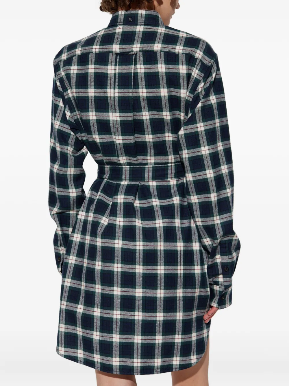DSQUARED2 Geruite blousejurk Blauw