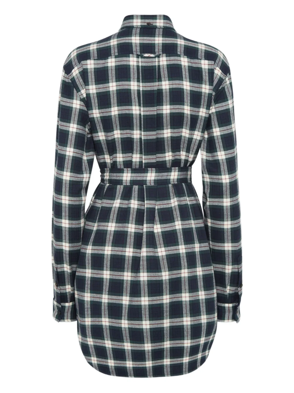 DSQUARED2 check-print shirt dress - Blauw