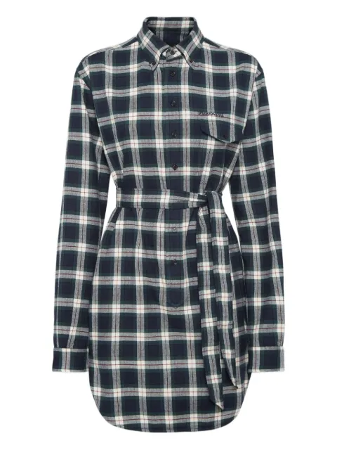 DSQUARED2 check-print shirt dress