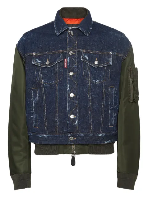 DSQUARED2 Aviator Hybrid bomber jacket