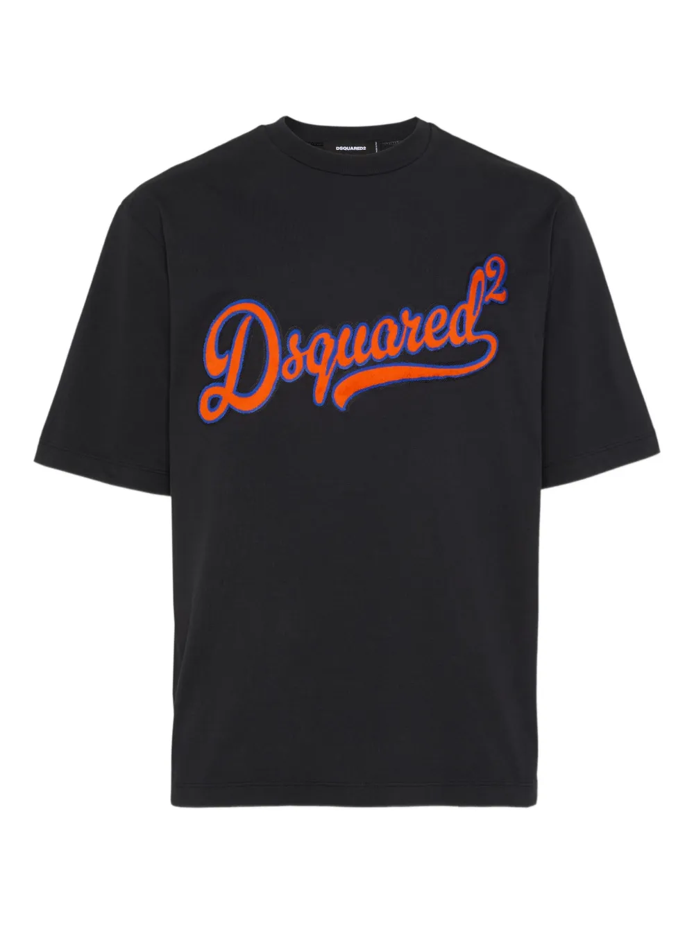 DSQUARED2 T-shirt met Sponge-patch Zwart