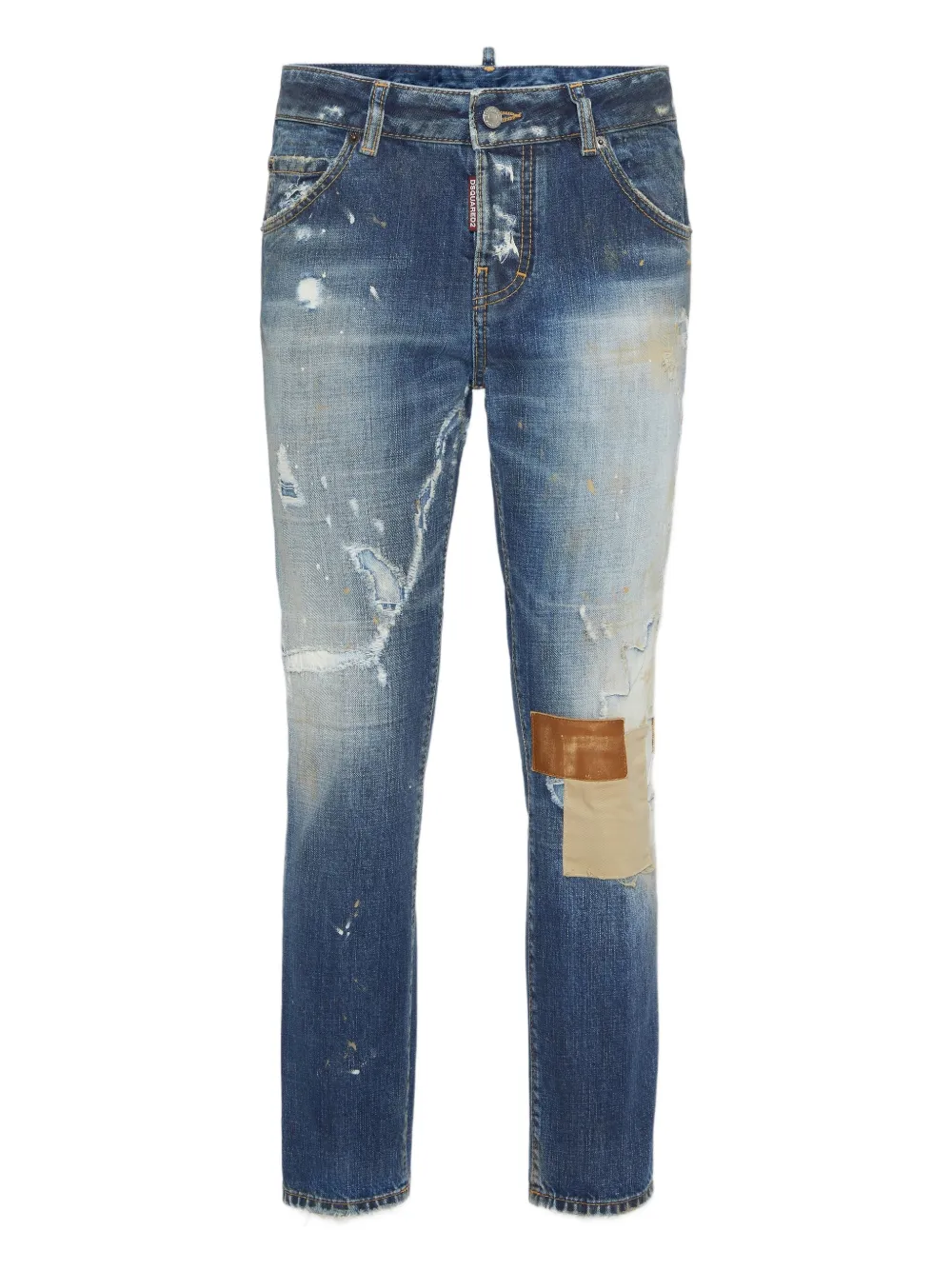 DSQUARED2 Skinny jeans met gerafeld effect Blauw