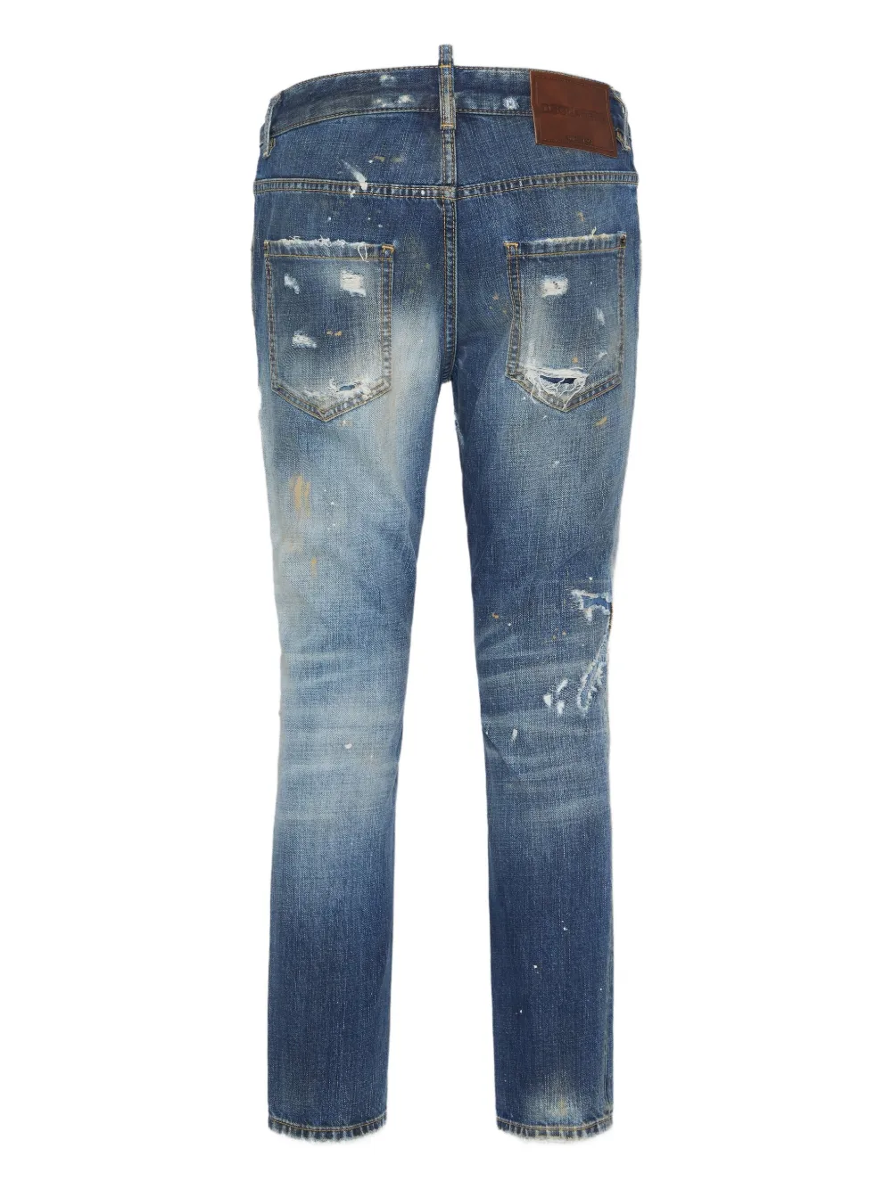 DSQUARED2 Skinny jeans met gerafeld effect Blauw