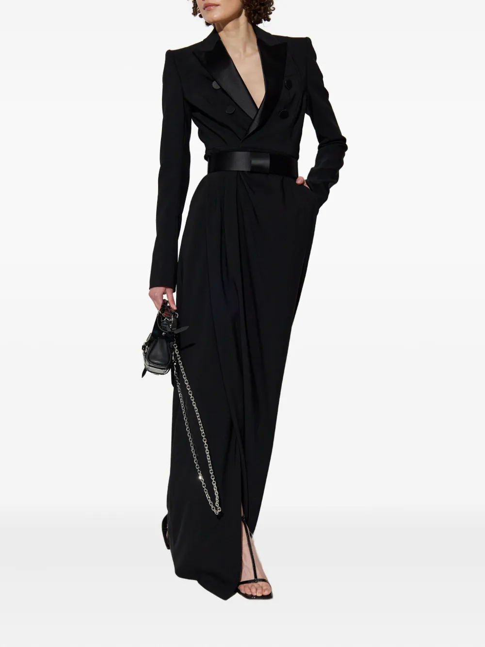 DSQUARED2 Getailleerde maxi-jurk Zwart