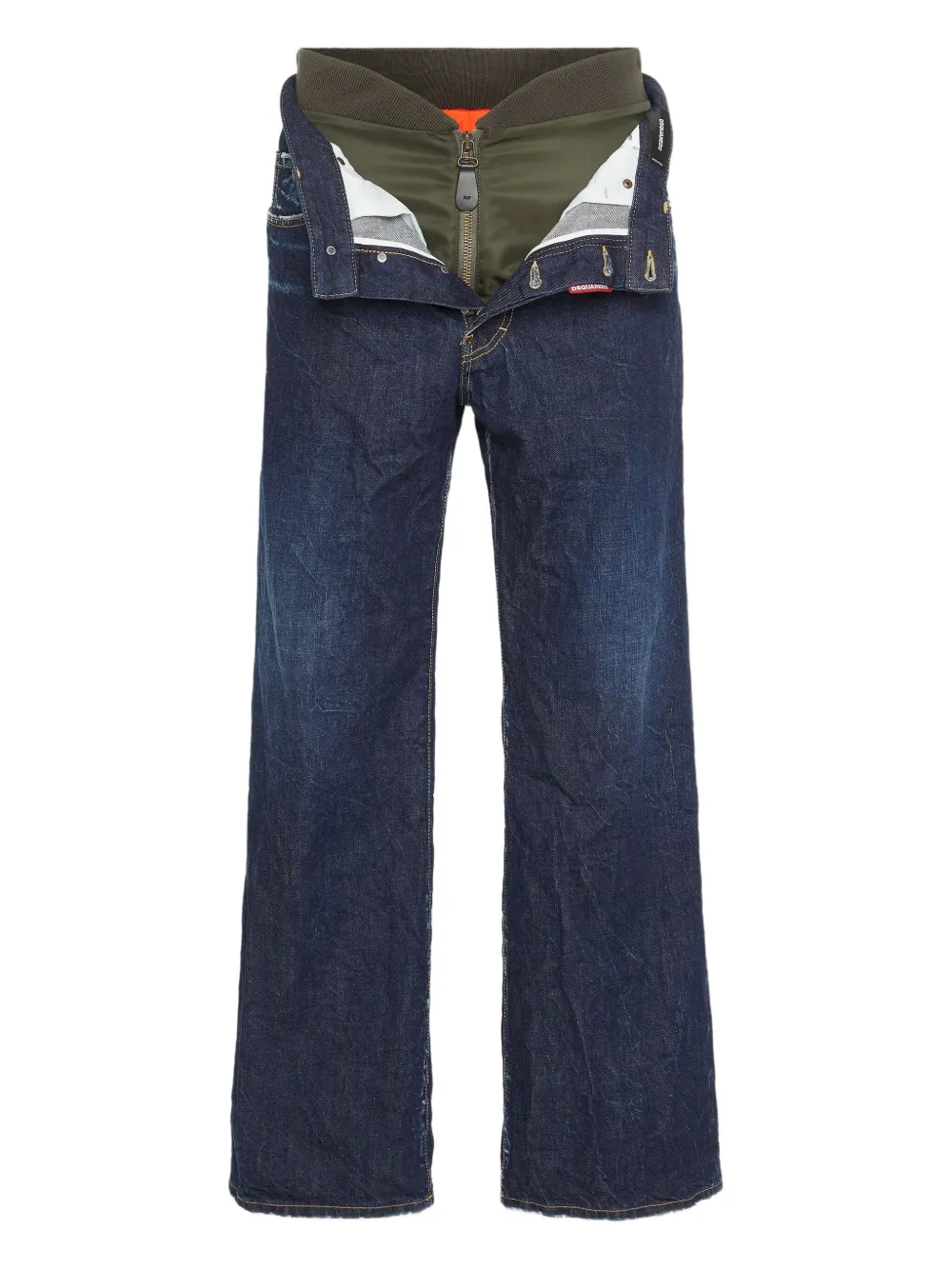 DSQUARED2 Ruimvallende jeans met wassing Blauw