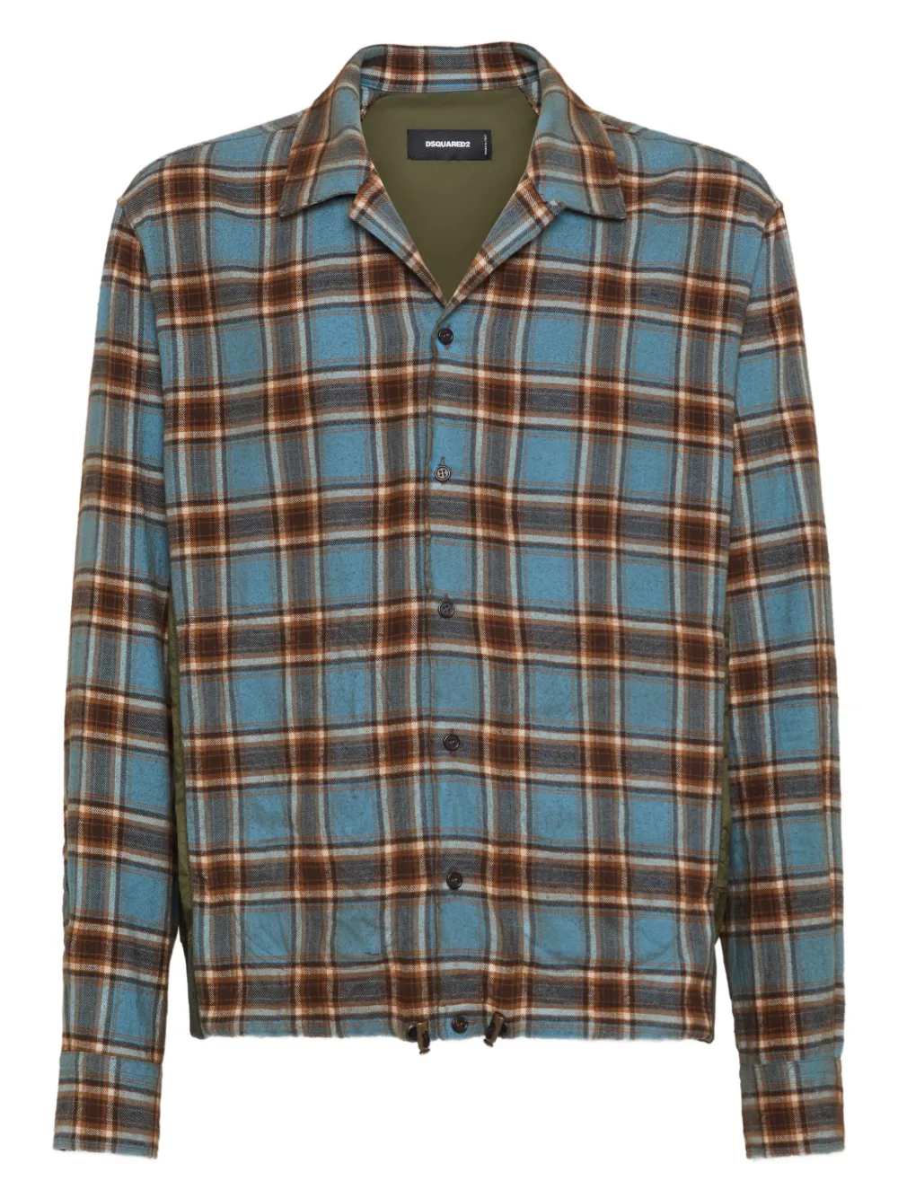 DSQUARED2 Geruite rok met trekkoord Blauw