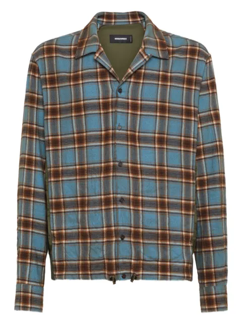DSQUARED2 checked drawstring shirt 