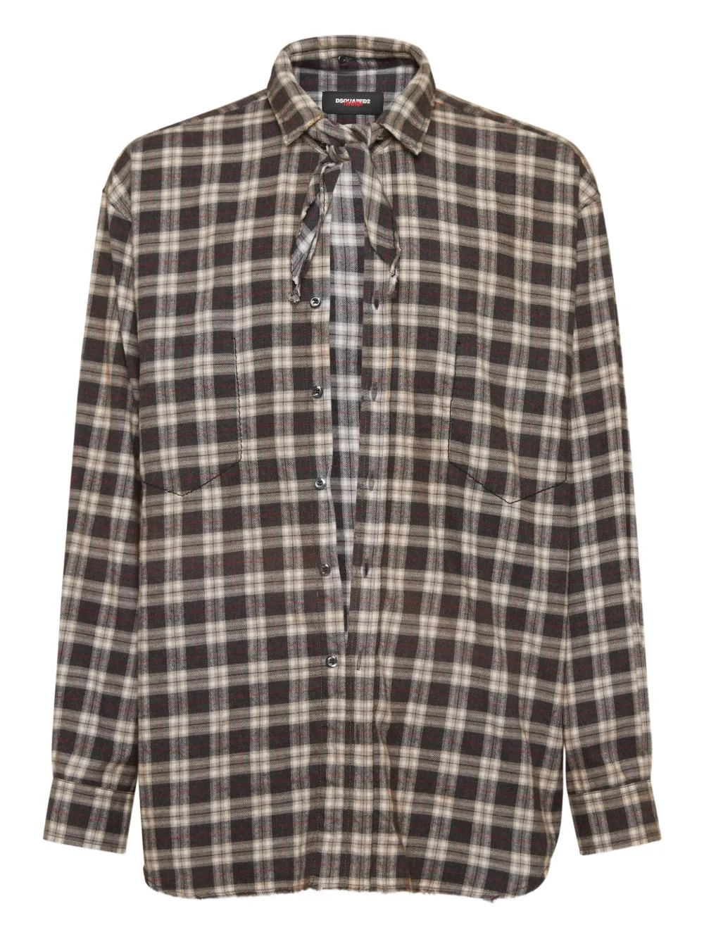 DSQUARED2 checked shirt | Brown | Image 1