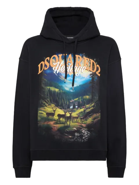 DSQUARED2 printed hoodie