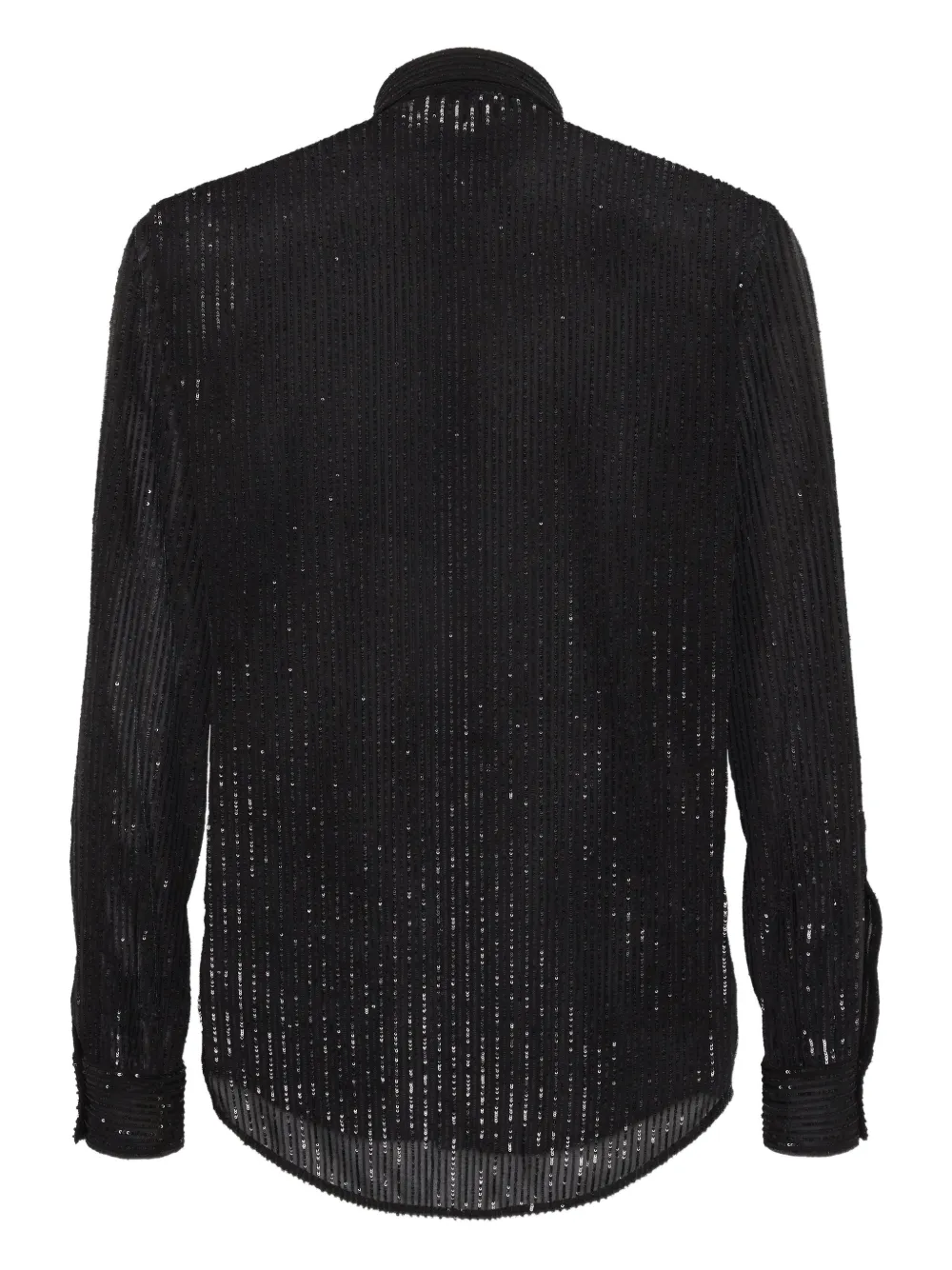 DSQUARED2 Overhemd met krijtstreep - Zwart
