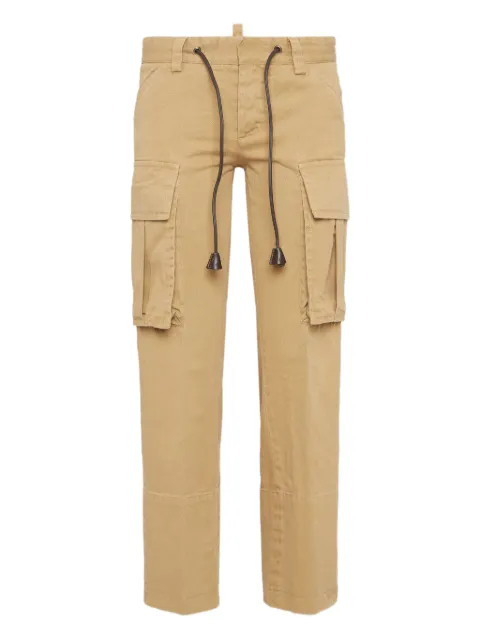 DSQUARED2 pantalones con cordones en la pretina