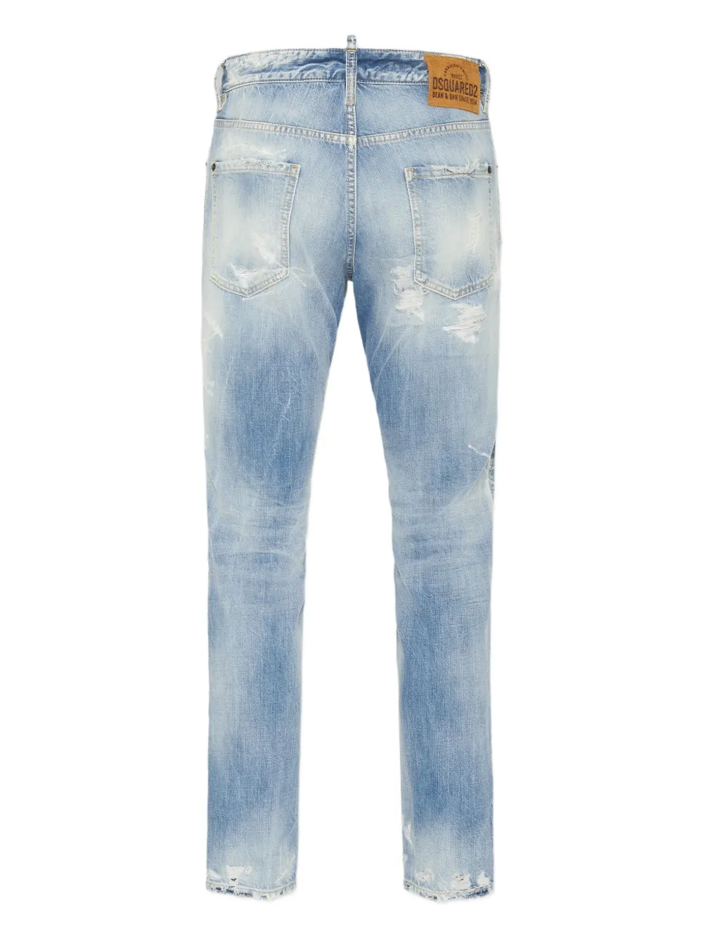 DSQUARED2 Gerafelde jeans met wassing - Blauw