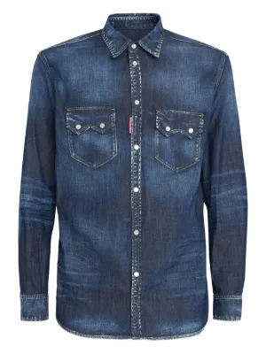 DSQUARED2 デニムシャツ | ブルー | FARFETCH JP