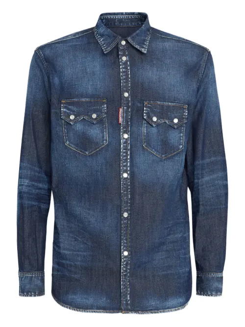 DSQUARED2 chemise Relax Dan - Bleu - DSQUARED2 - Modalova