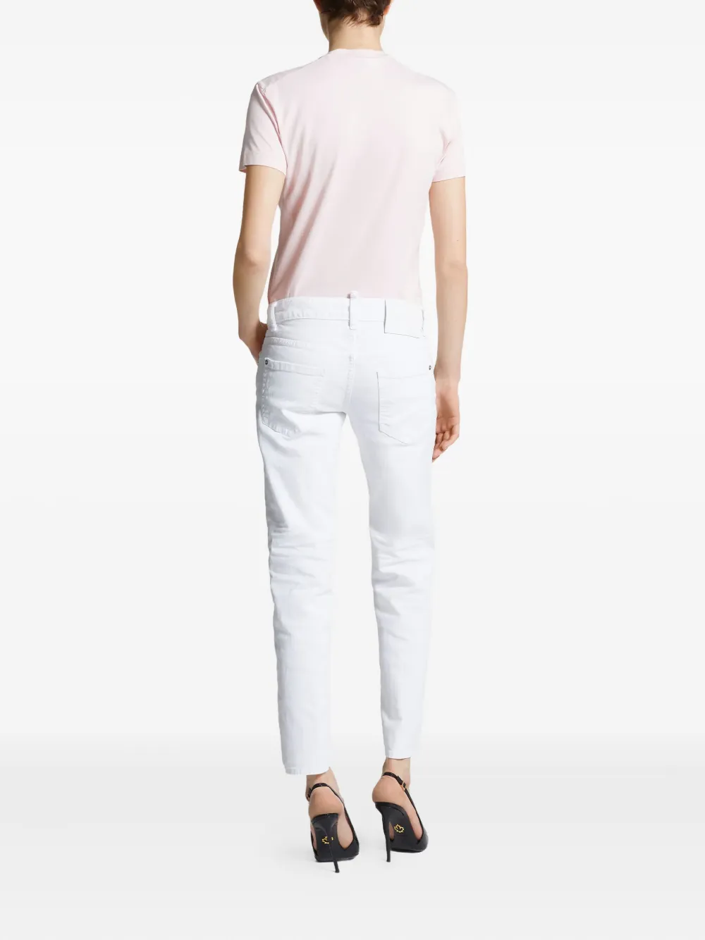 Dsquared2 Logo-label Jeans In Gray