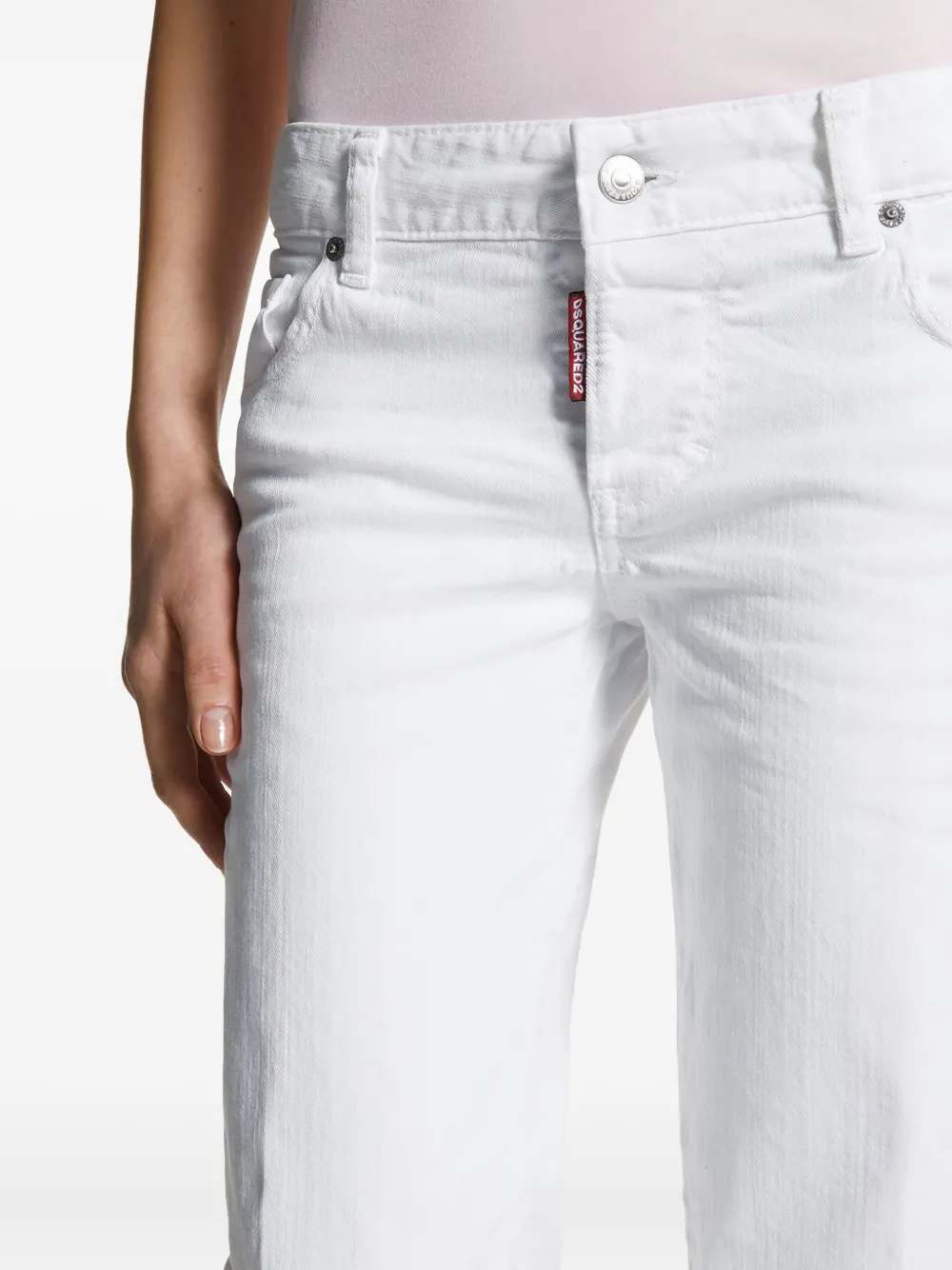 Dsquared2 Logo-label Jeans In Gray