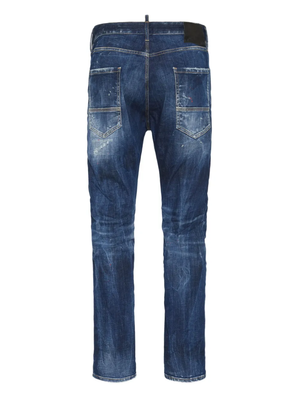 DSQUARED2 Gerafelde jeans met wassing - Blauw