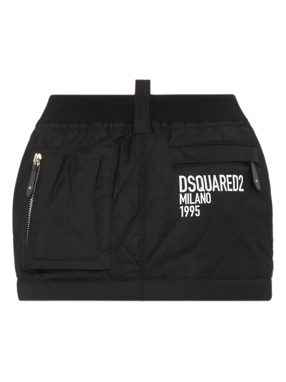 DSQUARED2 Mini-rok met logoprint Zwart