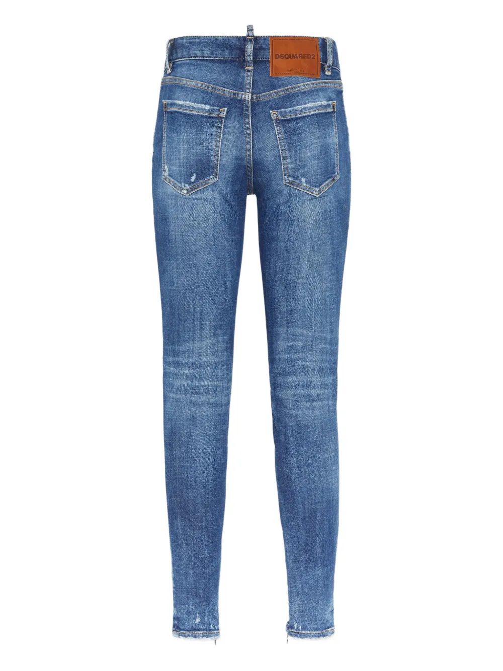 DSQUARED2 Jeans met logopatch - Blauw