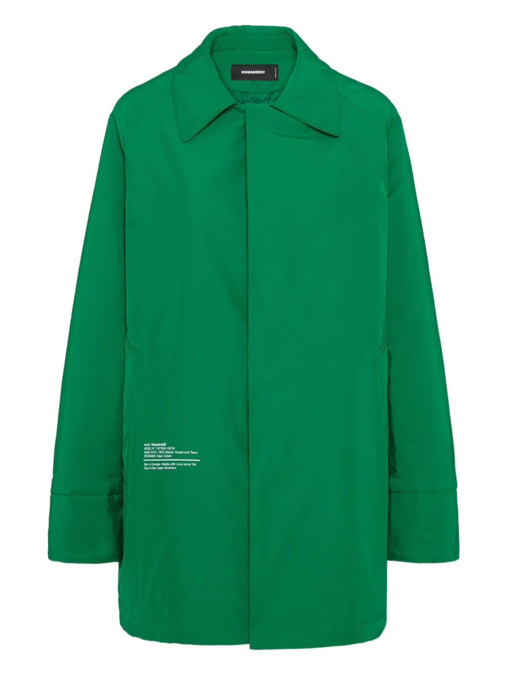 DSQUARED2 Jas met logoprint Groen