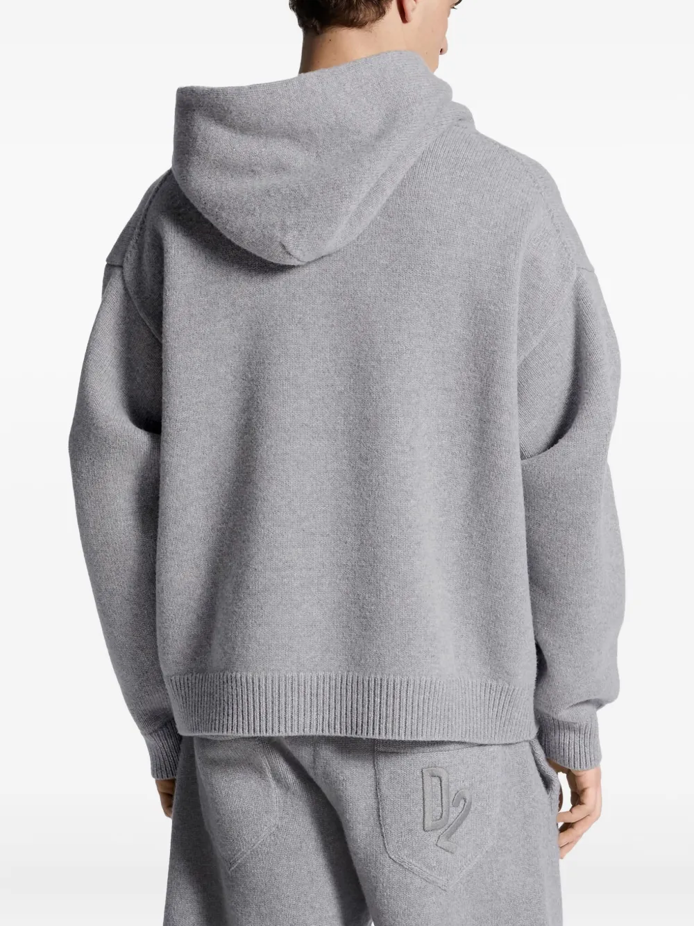 Dsquared2 Wool Hoodie In Gray