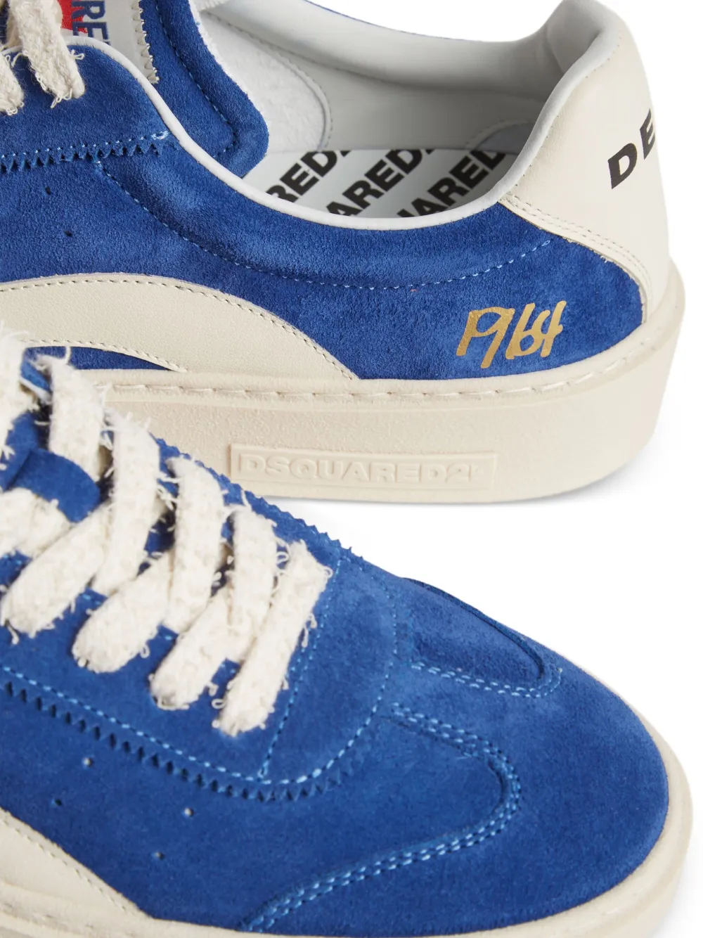 DSQUARED2 suede sneakers Blue