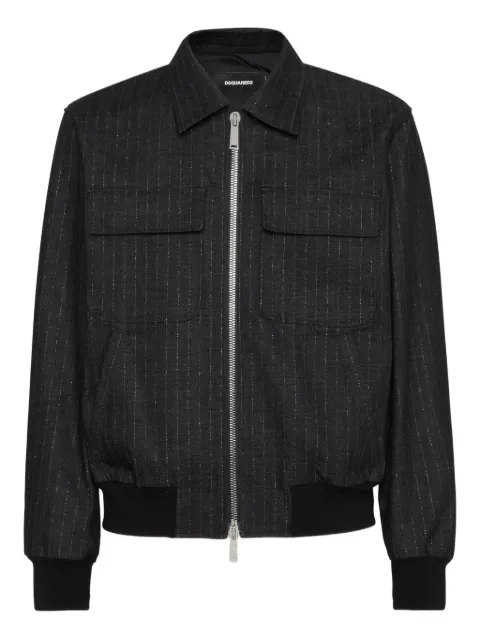 DSQUARED2 striped bomber jacket