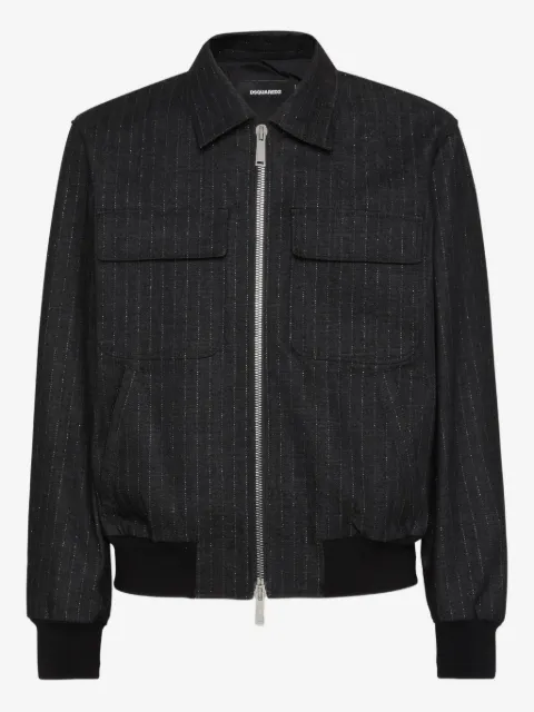 DSQUARED2 Gestreifte Bomberjacke