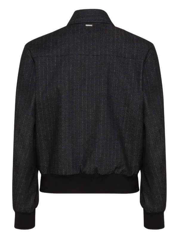 DSQUARED2 ストライプ ボンバージャケット | ブラック | FARFETCH JP