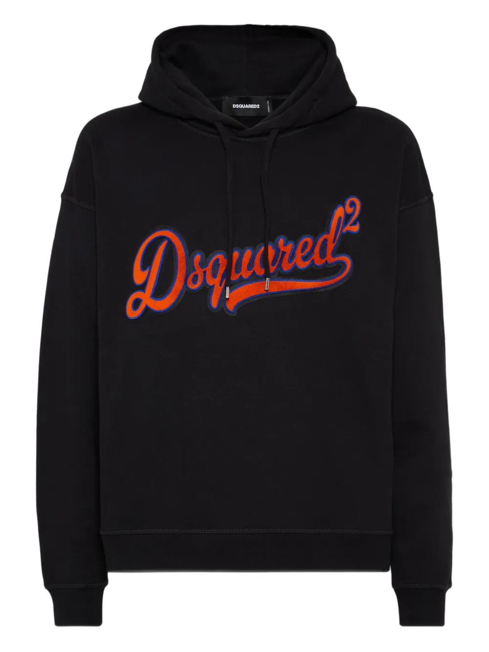 DSQUARED2 Hoodie met logopatch Zwart