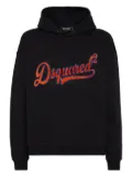 DSQUARED2 logo-patch hoodie - Black