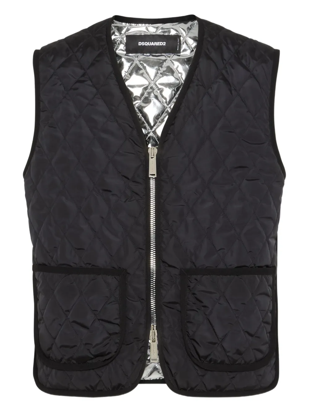DSQUARED2 Gewatteerde bodywarmer Zwart