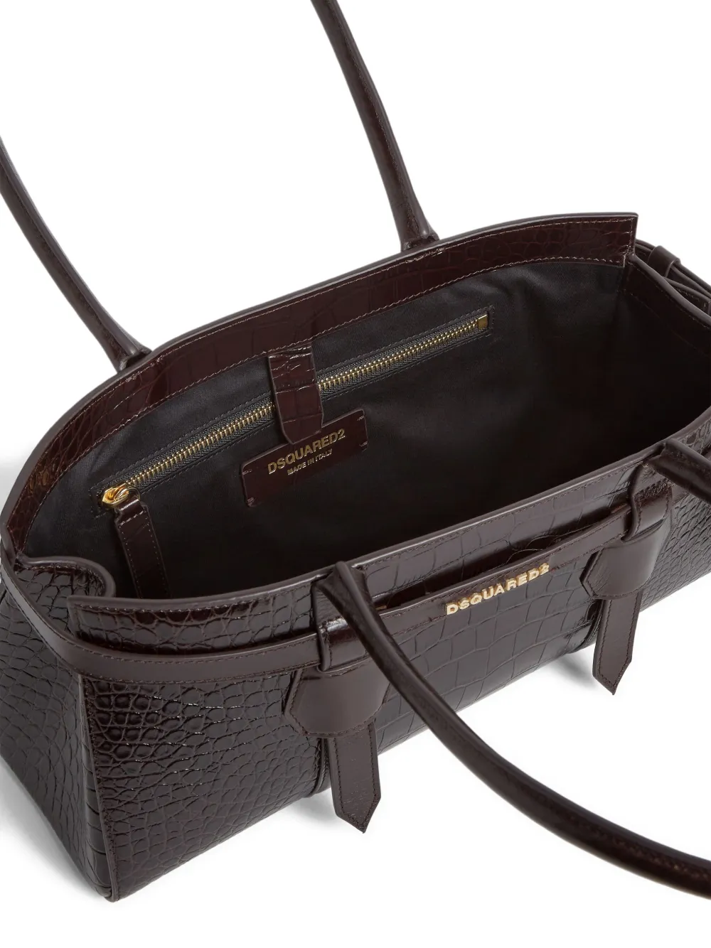 DSQUARED2 Leren shopper Bruin