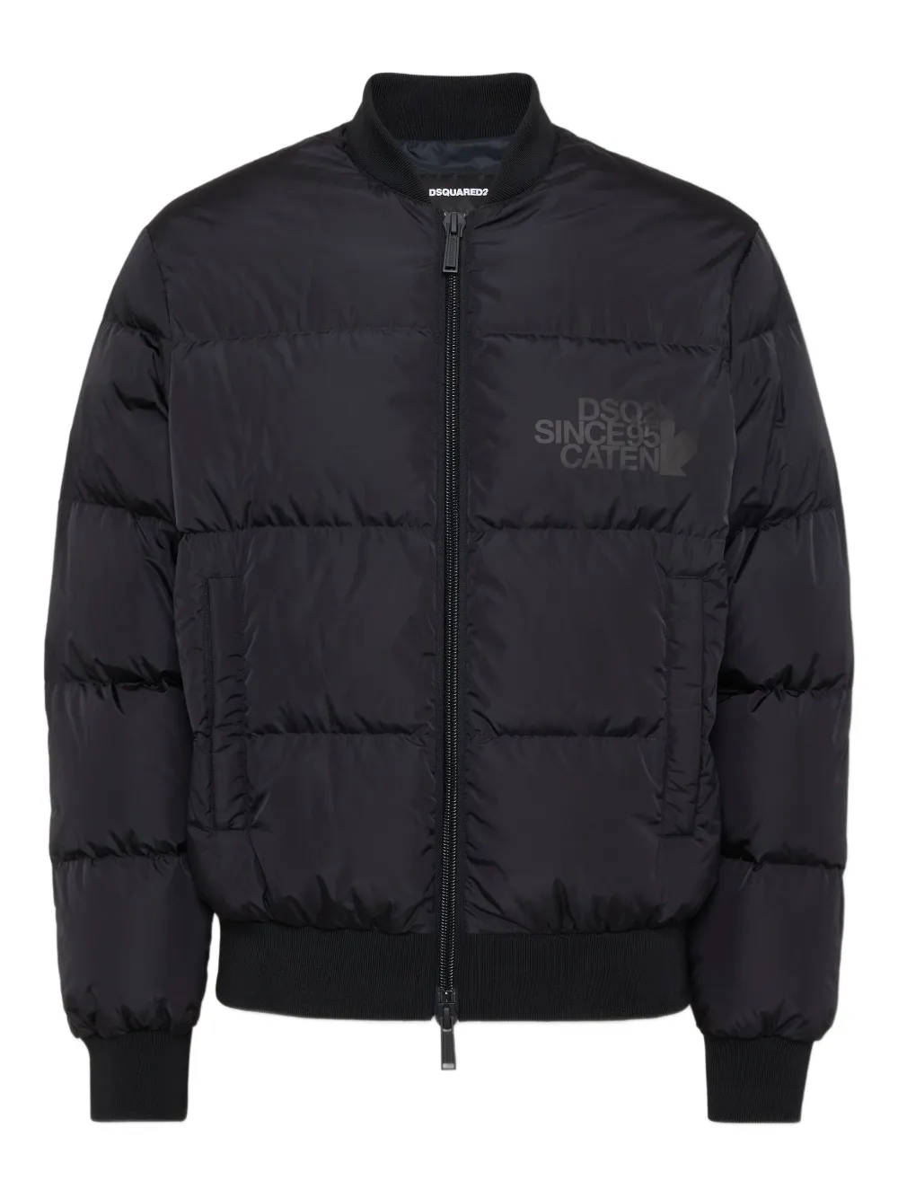 DSQUARED2 logo-print jacket | Black | Image 1